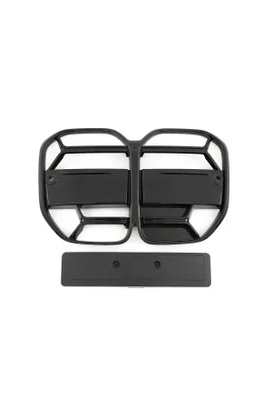 Bmw g22 g23 m4 cs ön böbrek panjur pianoblack 2020+ thumb 3