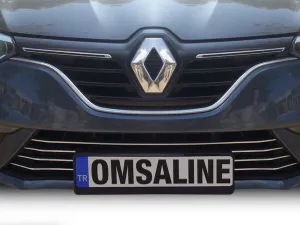 Omsa Renault Megane 4 Sedan Krom Ön Tampon Alt Çıta 7 Parça 2016-2020 Arası