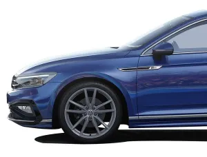 Omsa Vw Passat B8 R-Line Krom Çamurluk Çıtası Siyah Abs 2015 Ve Sonrası