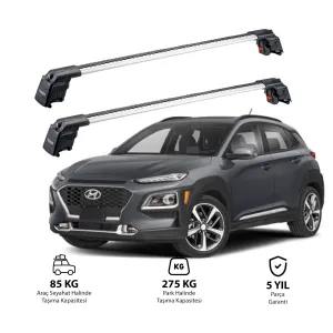 HYUNDAI KONA 2017 ve Sonrası TRX2 Thunder Carrier Ara Atkı Gri thumb 1