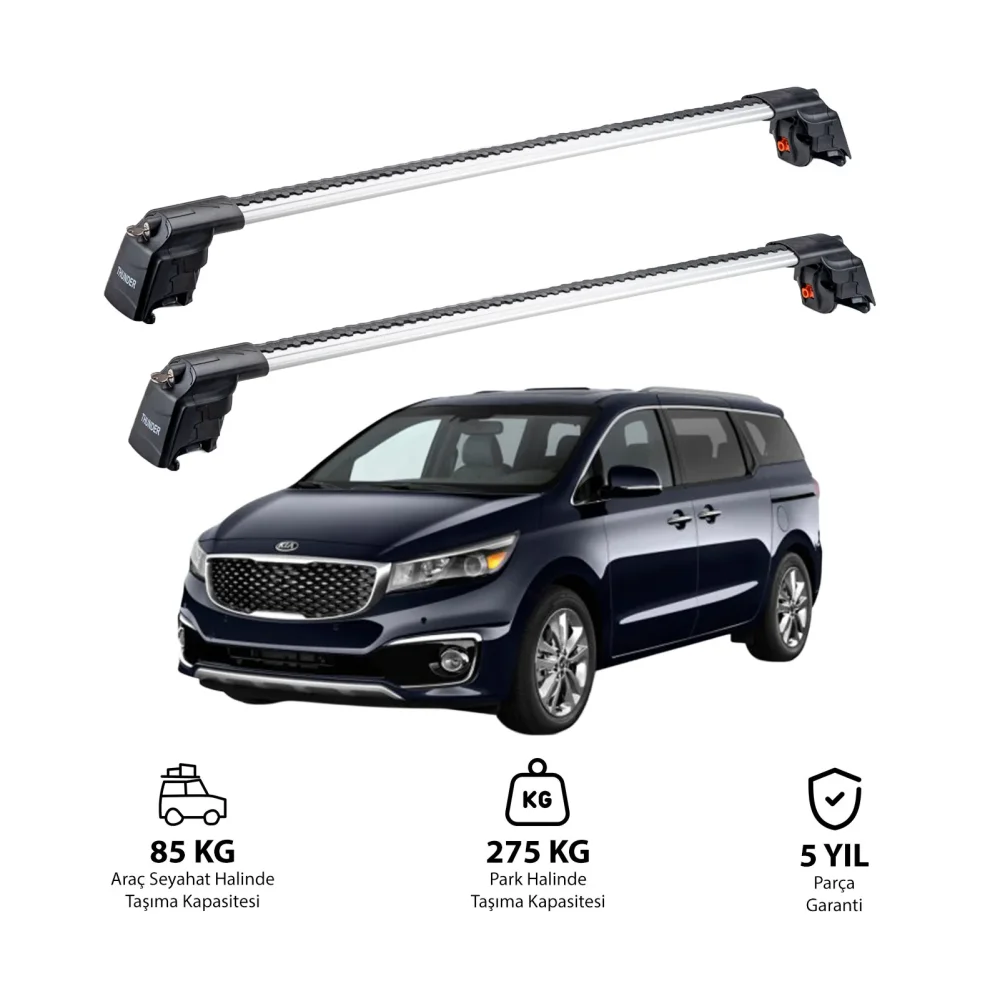 KIA CARNIVAL 2015-2020 TRX2 Thunder Carrier Ara Atkı Gri