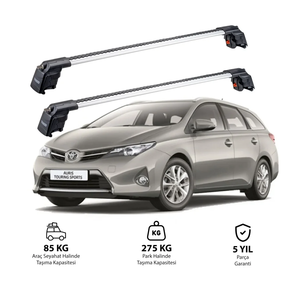 TOYOTA AURIS TOURING SPORTS 2012-2018 TRX2 Thunder Carrier Ara Atkı Gri
