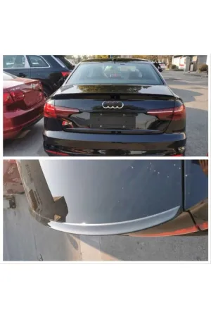 Audi a4 s4 bagaj üstü spoiler 2019+ piano black thumb 3