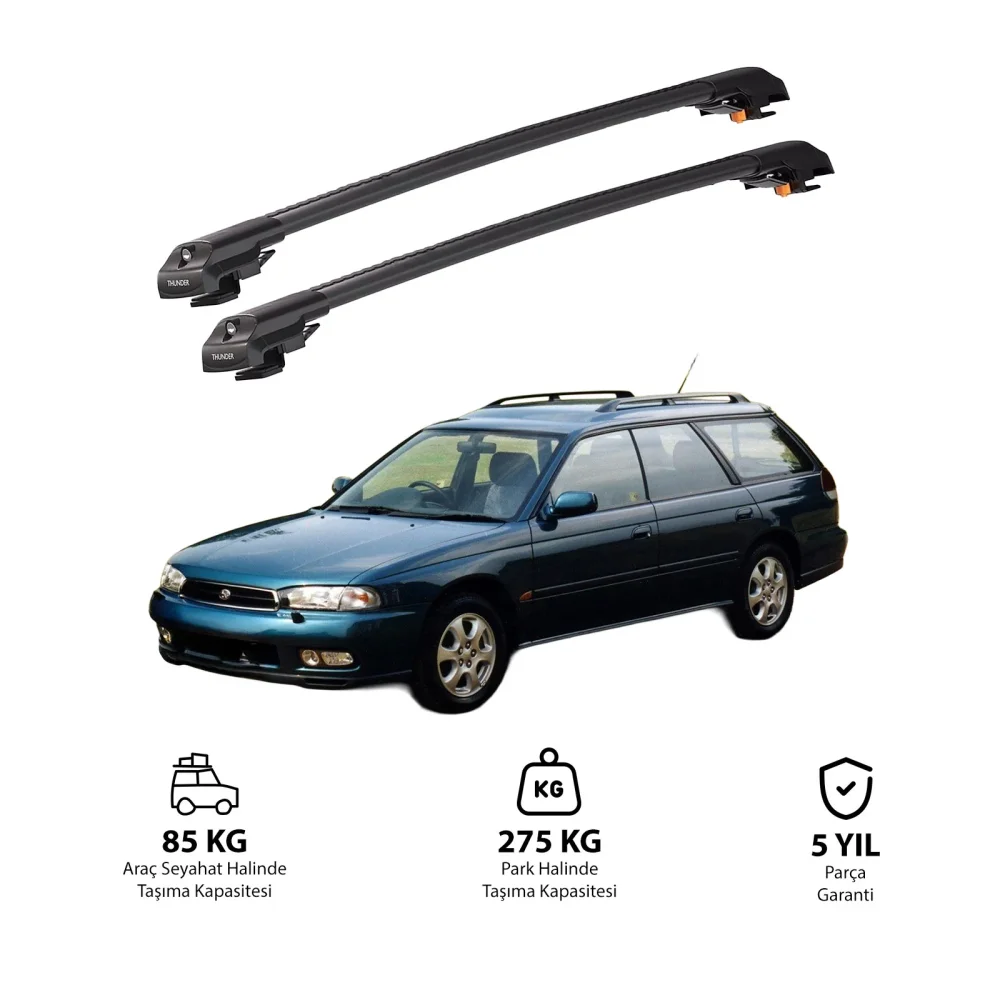 SUBARU OUTBACK 1994-1999 TRX1 Thunder Carrier Kilitli Ara Atkı Siyah