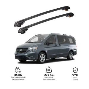 MERCEDES-BENZ METRIS 2015 ve Sonrası TRX1 Thunder Carrier Kilitli Ara Atkı Siyah thumb 1