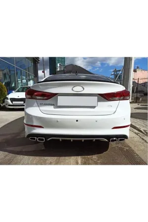 Hyundai elantra arka tampon difüzör 4 egzoz 2016+ thumb 2