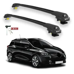 Turtle Renault Clio Stationwagon (Mk4) 2013-2019 Ara Atkı Air1 Siyah