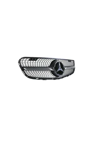 Mercedes glc diamond ön panjur ızgara siyah x253