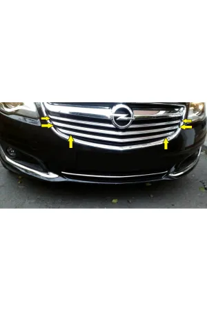 Opel Insignia 2013-2016 Krom Ön Panjur Aksesuarı 4 Parça P.çelik