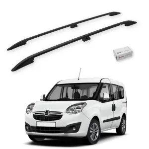 Turtle Opel Combo D 2012-2018 / Uzun Şasi Tavan Çıtası Crown Siyah