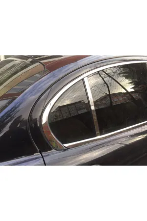 Jaguar X-Type Krom Arka Kapı Kelebek Cam Yeri Çıtası Aksesuarı 2P