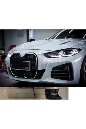 Bmw g22 g23 m4 cs ledli ön böbrek panjur ızgara pianoblack 2020+ thumb 4