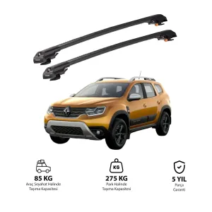 RENAULT DUSTER 2018-2023 TRX1 Thunder Carrier Kilitli Ara Atkı Siyah thumb 1