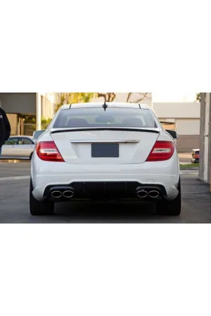 Mercedes w204 bagaj üstü spoiler pianoblack boyalı amg 2007 / 2014