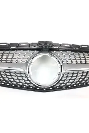 Mercedes w205 diamond ön panjur ızgara gri 2019+ thumb 2