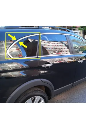Chevrolet Captiva Krom Arka Kapı Kelebek Cam Yeri Çıtası 2 Parça