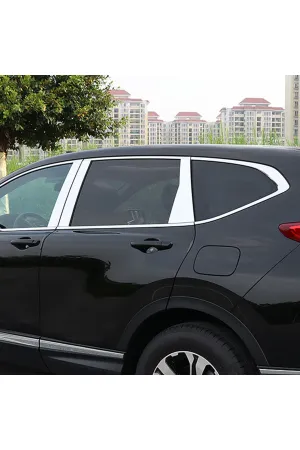 Honda Crv 2018-2019 Krom Kapı Direk Aksesuarı 6 Parça P. Çelik