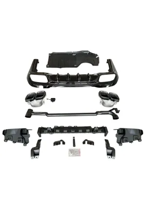 Mercedes W206 c63 amg arka tampon difüzör ve egzoz ucu amg 2021 thumb 2