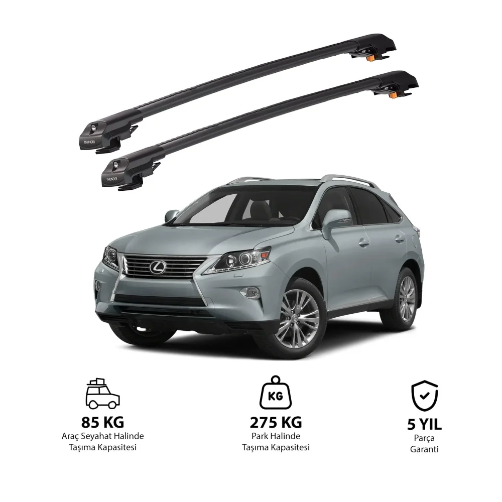LEXUS RX 2010-2015 TRX1 Thunder Carrier Kilitli Ara Atkı Siyah