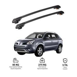 RENAULT KOLEOS 2008-2012 TRX1 Thunder Carrier Kilitli Ara Atkı Siyah thumb 1