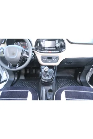 Doblo II Van 2009-2022 Uyumlu Sahler Araca Özel 4.5D Havuzlu Oto Paspas - Doblo - Görsel 2
