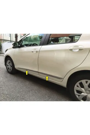 Toyota Yaris 2018 Krom Yan Kapı Çıtası Aksesuarı 4 Parça P. Çelik
