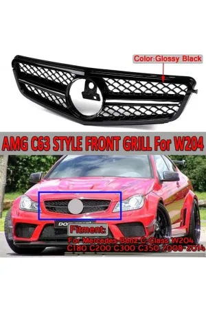 Mercedes w204 c63 amg ön panjur ızgara seti 2007 / 2012 thumb 2