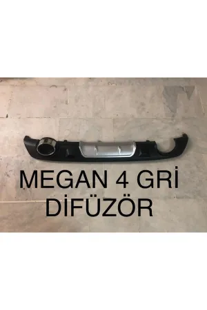Renault megane 4 arka tampon difüzörü sedan 2016+ gri - Görsel 3