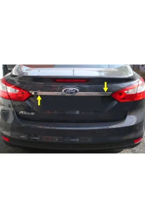 Ford Focus 2011-2013 Krom Bagaj Üst Çıtası Aksesuarı P. Çelik