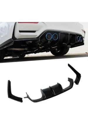 Bmw f30 f80 m3 vorsteiner arka tampon difüzörü pianoblack