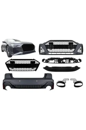 Audi a6 rs6 body kit tampon panjur difüzör 2018+ 4k c8