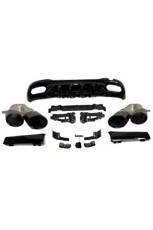 Mercedes W206 c43 amg arka tampon difüzör ve egzoz ucu amg 2021 thumb 2