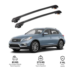 INFINITI QX50 2014-2017 TRX1 Thunder Carrier Kilitli Ara Atkı Siyah thumb 1