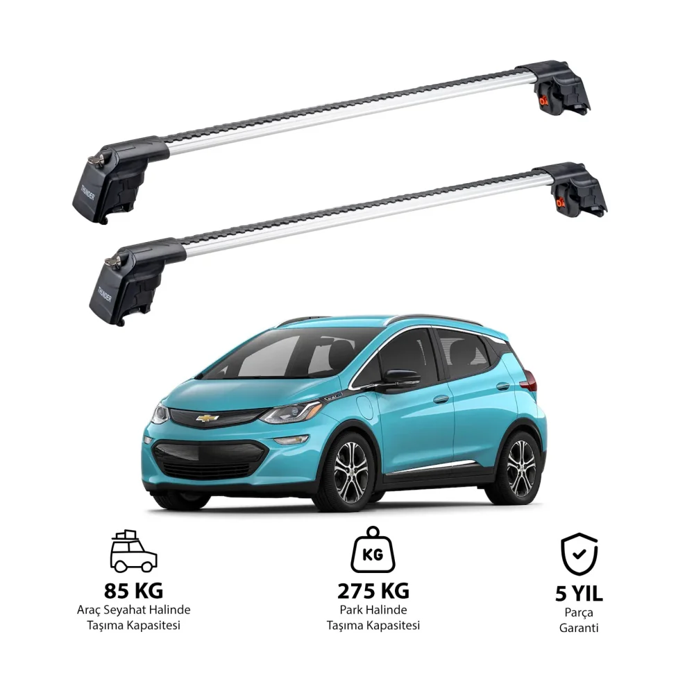 CHEVROLET BOLT 2017 ve Sonrası TRX2 Thunder Carrier Ara Atkı Gri