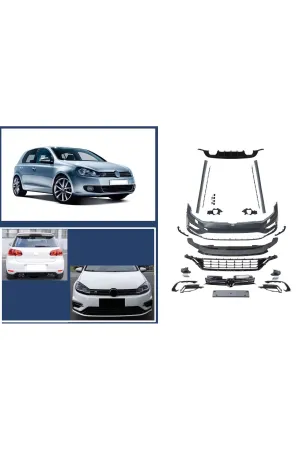 Vw golf 6 r body kit tampon seti 7.5 görünüm