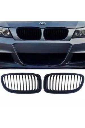 AUTOGP Bmw e90 lci m3 ön böbrek panjur piano black 2009 - 2012 çift tırnak thumb 2