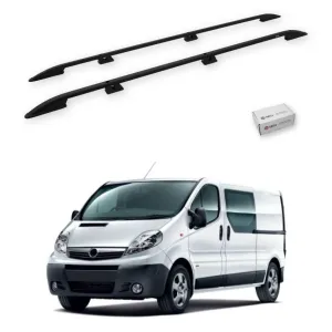 Turtle Opel Vivaro (X83) 2001-2014 / Uzun Şasi Tavan Çıtası Crown Siyah thumb 1