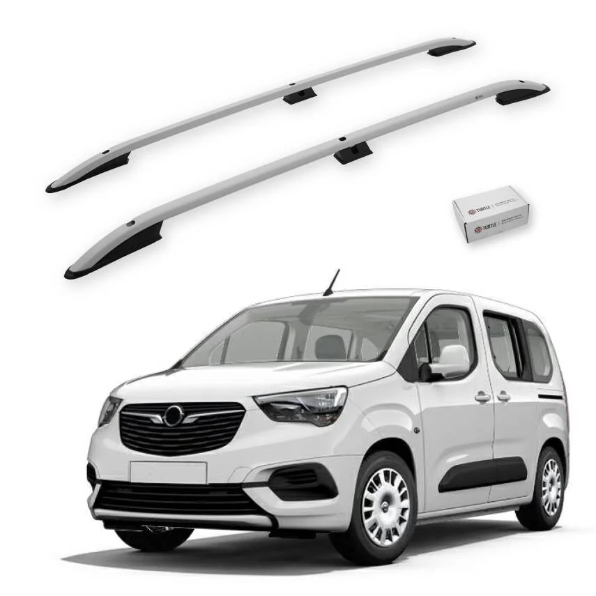 Turtle Opel Combo Life 2019-2025 / Kısa Şasi Tavan Çıtası Crown Gri