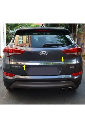 Hyundai Tucson 2015-2017 Krom Bagaj Üst Çıtası Aksesuarı P. Çelik