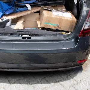Skoda Octavia 2013 Yılı Ve Sonrası Uyumlu Arka Tampon Eşiği Mat - Görsel 4