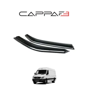 Mercedes Sprinter 2006-2012 Yıl Aralığı Uyumlu Cam Rüzgarlığı 2 Parça Kromlu - Görsel 3