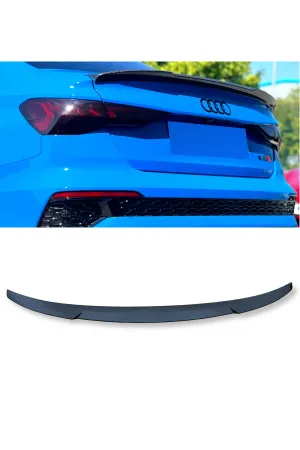 Audi a3 8y sedan bagaj üstü spoiler votex karbon yarasa 2021+ thumb 2
