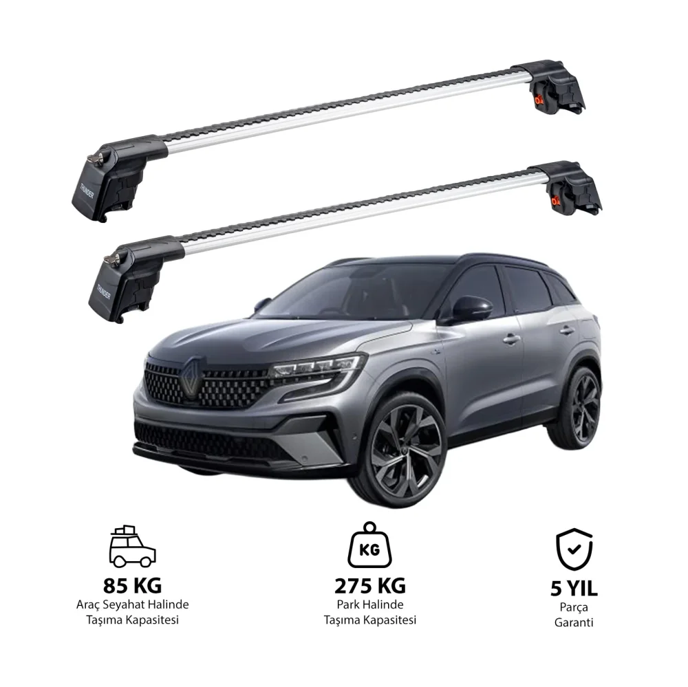 RENAULT AUSTRAL 2022 ve Sonrası TRX2 Thunder Carrier Ara Atkı Gri