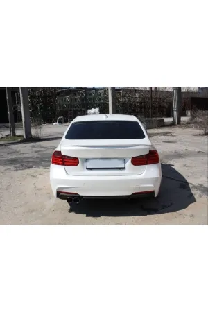 Bmw f30 arka tampon difüzörü tek çıkış pianoblack thumb 4