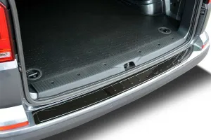 OMSA VW T6 Transporter Siyah Krom Arka Tampon Eşiği Tek Kapılı 2015 ve Sonrası - Görsel 4