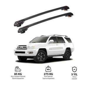 TOYOTA 4Runner 2003-2009 TRX1 Thunder Carrier Kilitli Ara Atkı Siyah thumb 1