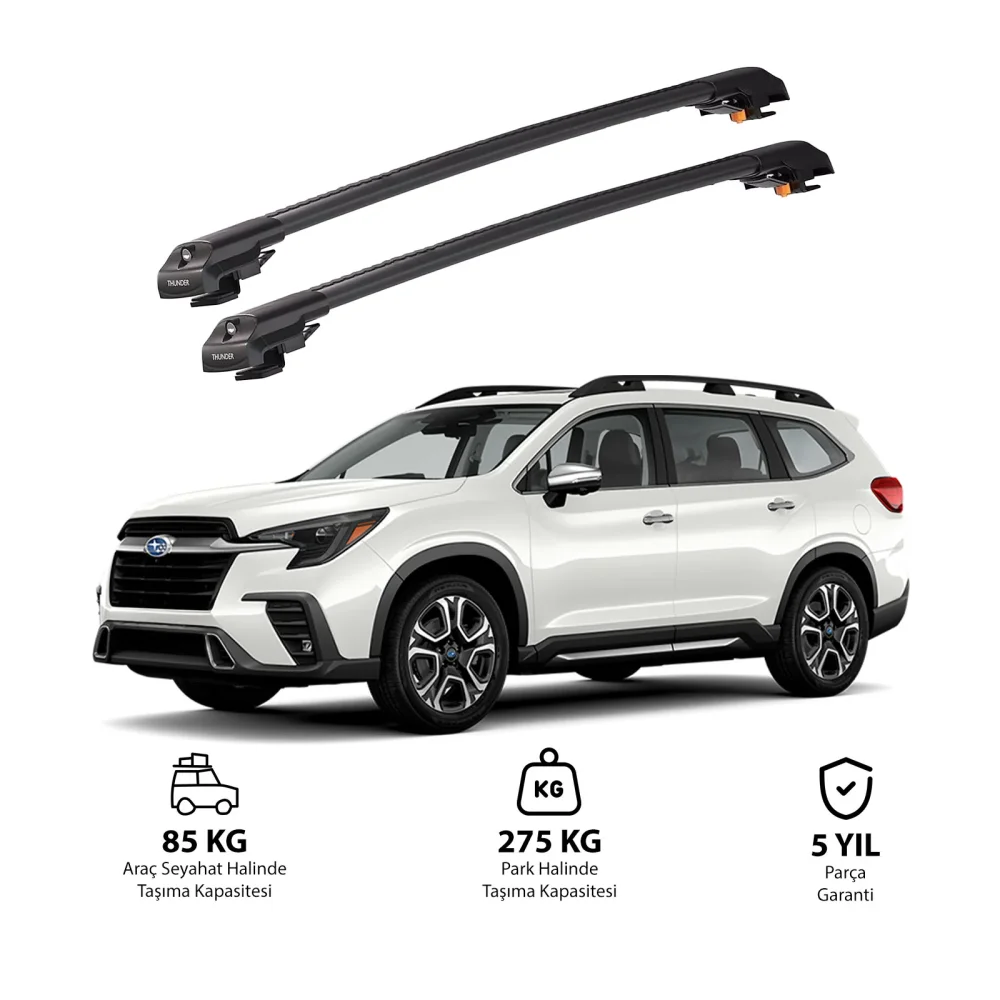 SUBARU EVOLTIS 2020 ve Sonrası TRX1 Thunder Carrier Kilitli Ara Atkı Siyah