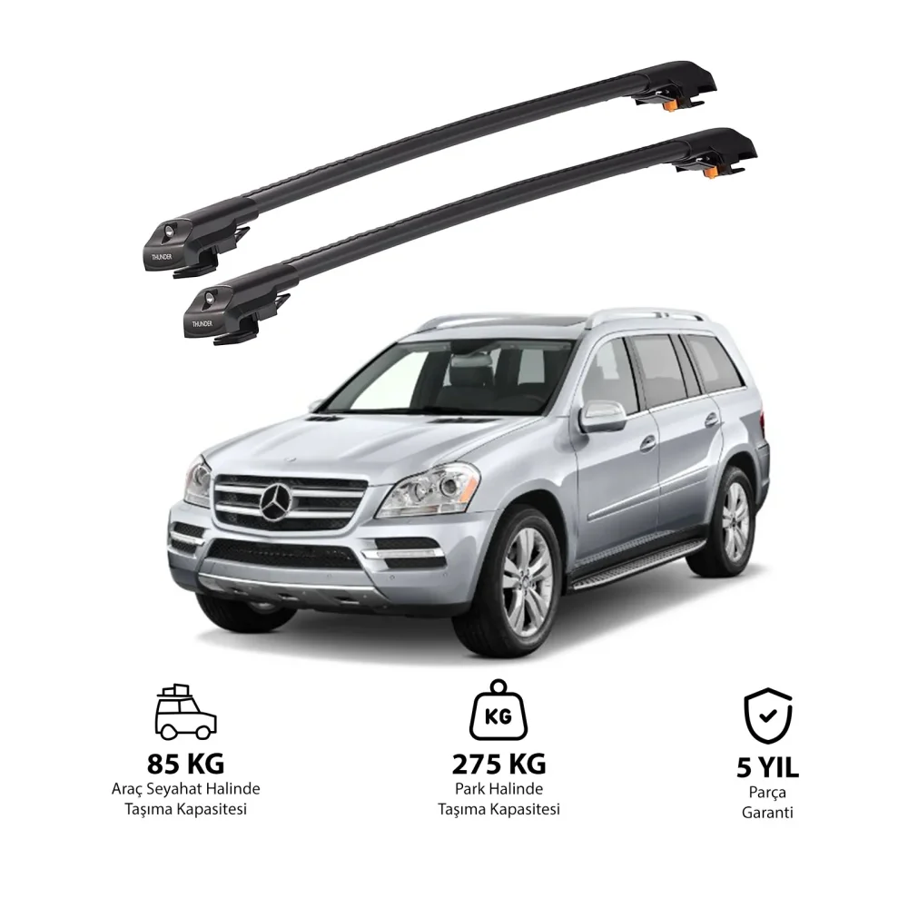 MERCEDES-BENZ GL-CLASS 2006-2012 TRX1 Thunder Carrier Kilitli Ara Atkı Siyah