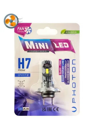 MERCEDES BENZ E Class 2009-2016 ile uyumlu Mini Fanlı H7 Kısa LED Far 16000 lumens