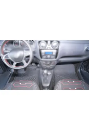 Dacia Lodgy Van 2012+ Uyumlu Sahler Araca Özel 4.5D Havuzlu Oto Paspas - Lodgy thumb 2